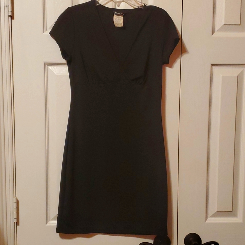 Vintage Monster Girl Short Sleeve Black Mini Dress